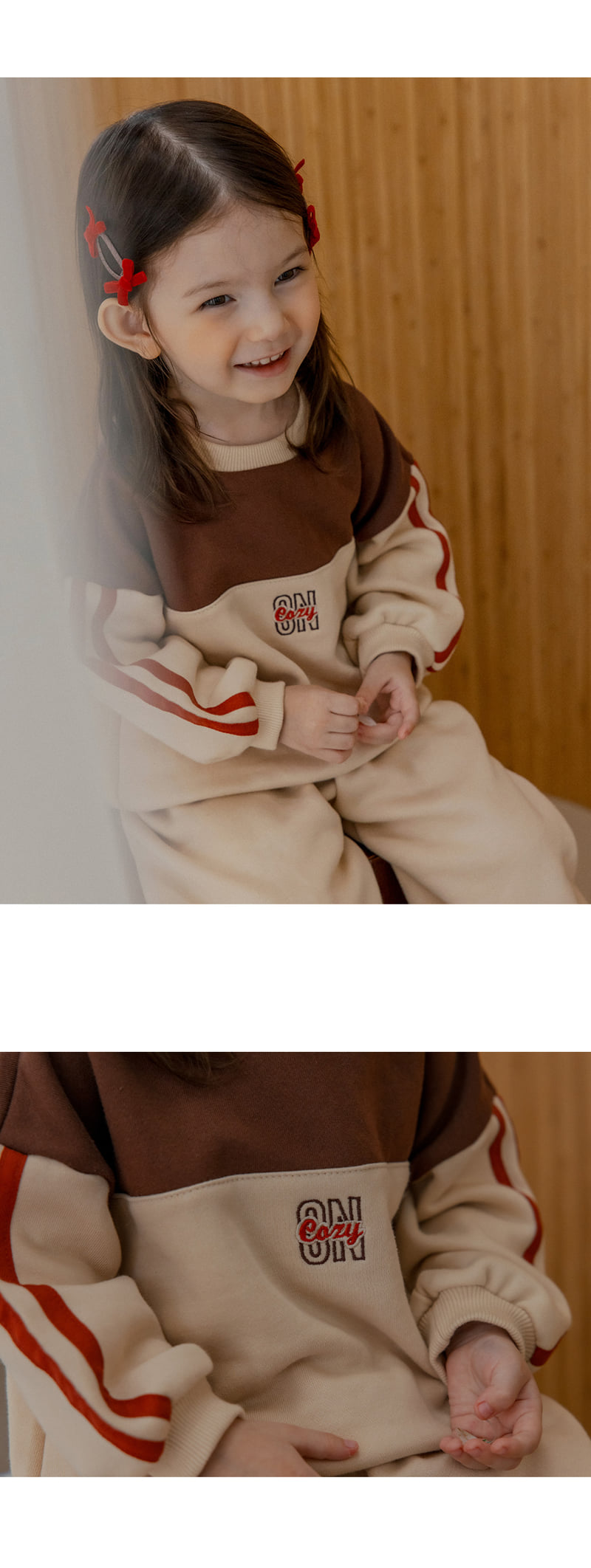 Kids Clara - Korean Baby Fashion - #onlinebabyshop - Toff Track Brushed Set - 4