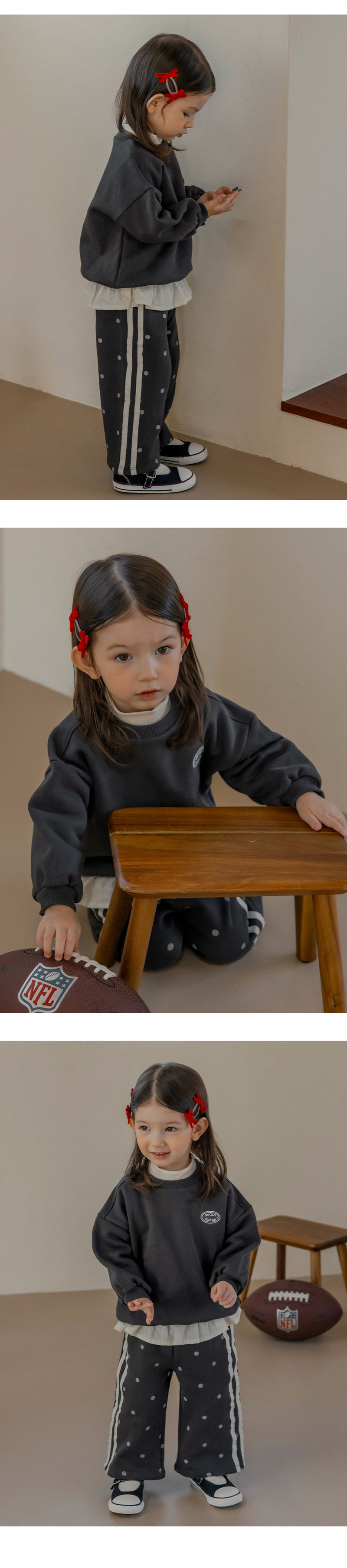 Kids Clara - Korean Baby Fashion - #babyboutique - Paulette Brushed Set - 3