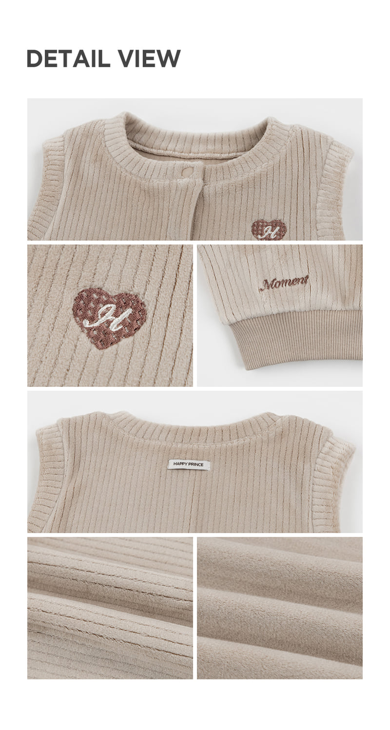 Kids Clara - Korean Baby Fashion - #babyboutique - Bubbly Double Velour Vest - 7