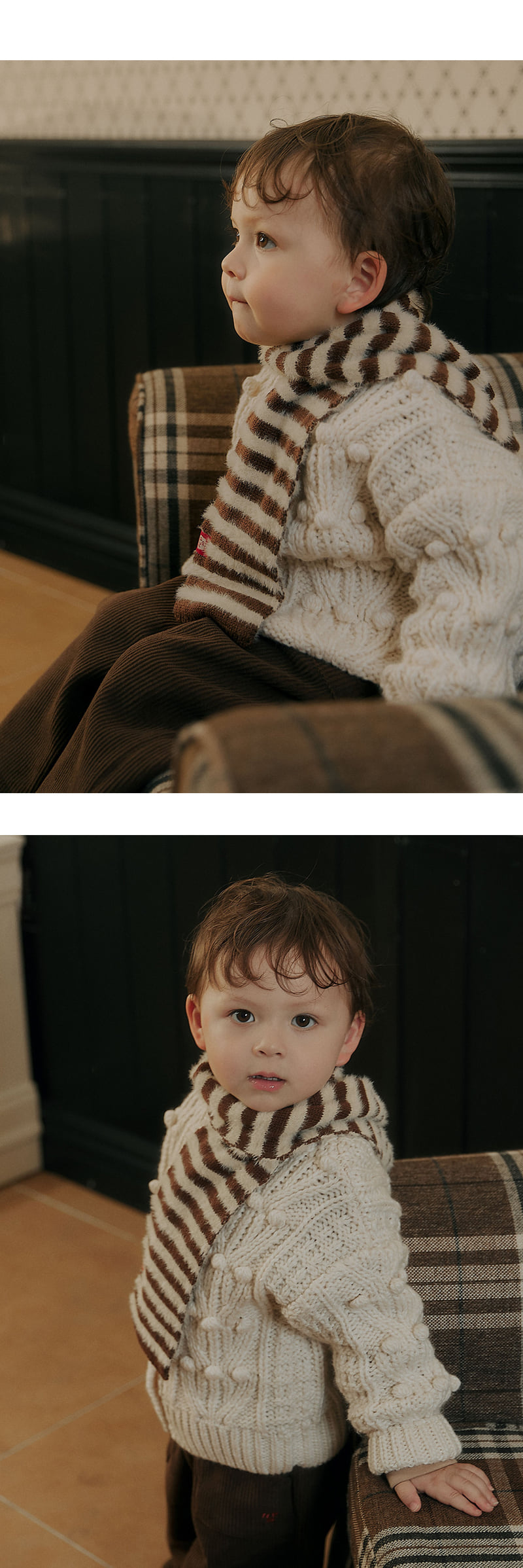 Kids Clara - Korean Baby Fashion - #babyboutique - Snug Knit Baby Muffler - 5