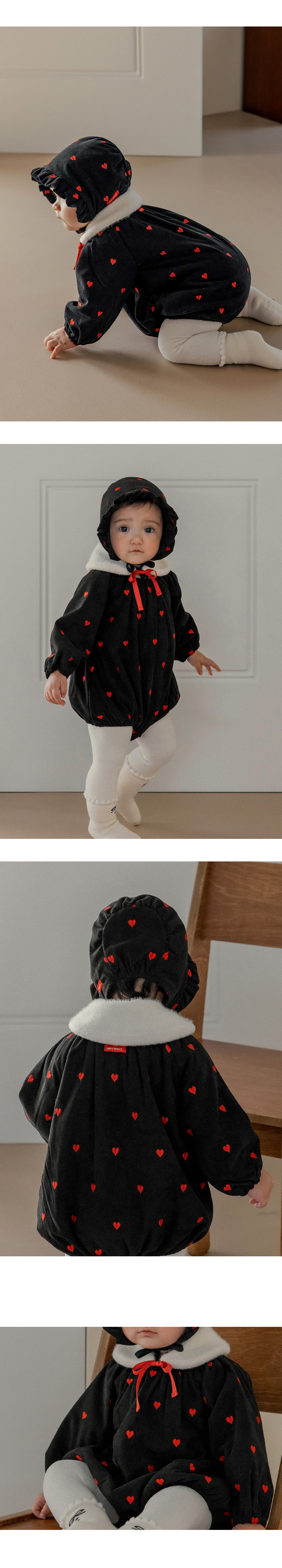 Kids Clara - Korean Baby Fashion - #babyboutique - Liru Corduroy Bodysuit Set - 2