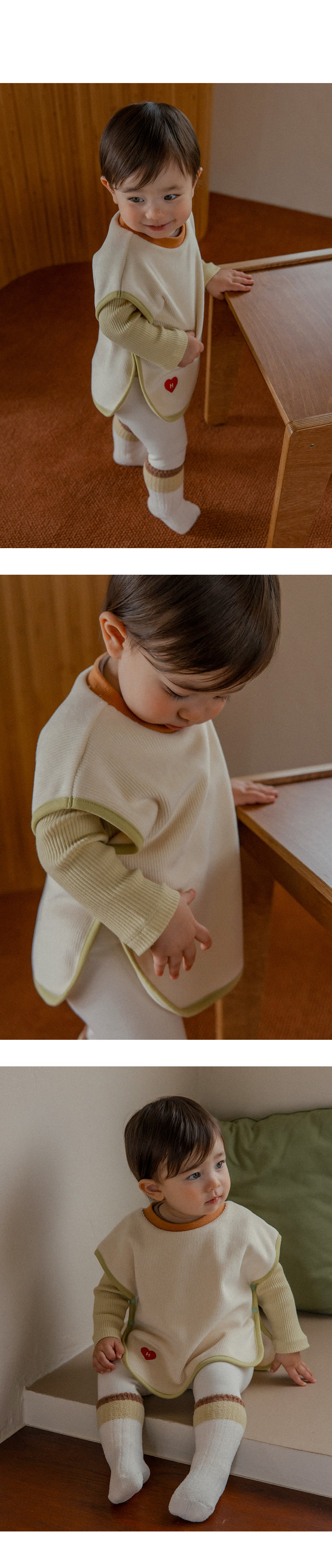 Kids Clara - Korean Baby Fashion - #babyboutiqueclothing - Eli Double Velour Tunic Vest - 7