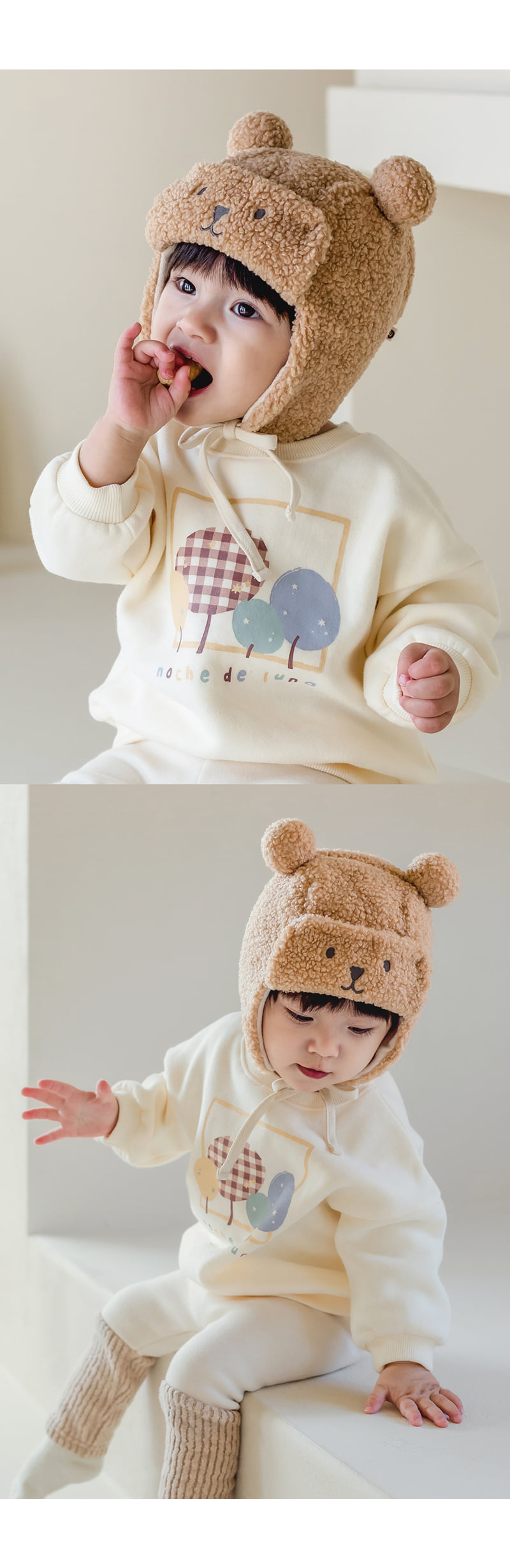 Kids Clara - Korean Baby Fashion - #babyboutique - Bonnie Winter Baby Hat - 4