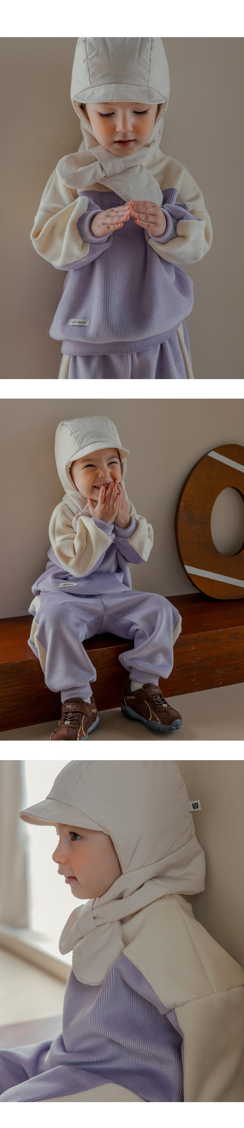 Kids Clara - Korean Baby Fashion - #babyboutiqueclothing - Gloy Double Velour Set - 7