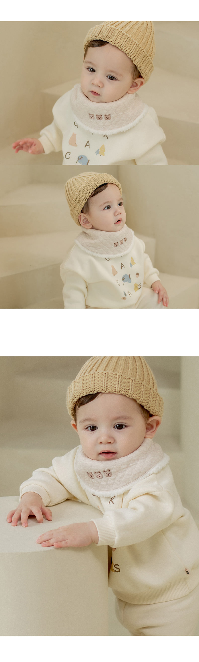 Kids Clara - Korean Baby Fashion - #babyboutiqueclothing - Koby Snow Baby Banana Bib - 3