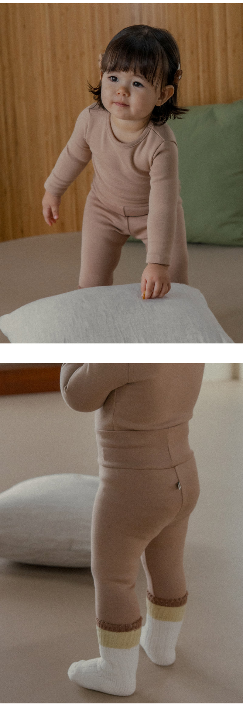 Kids Clara - Korean Baby Fashion - #babyclothing - Pure Basic Modal Freece Comfybelly Baby Leggings - 5