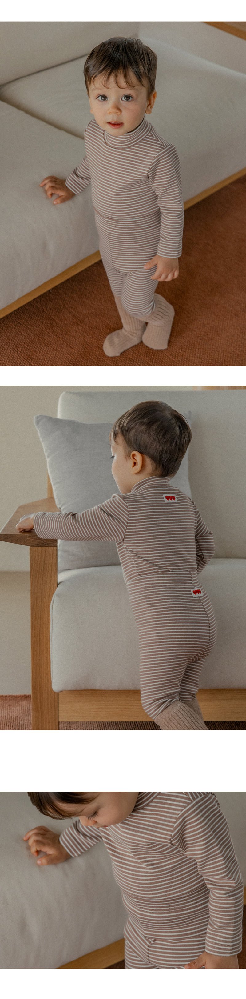Kids Clara - Korean Baby Fashion - #babyclothing - Flynn Mock Neck Tee - 2