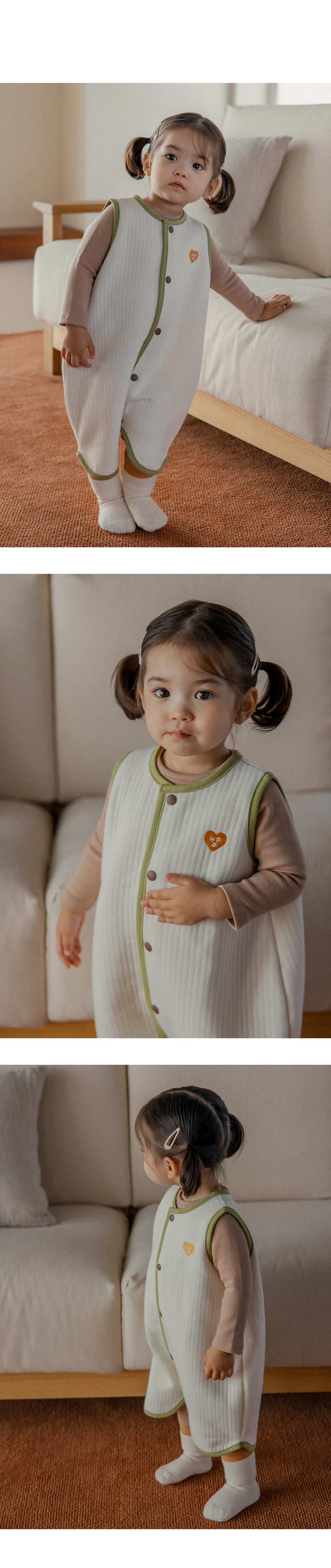 Kids Clara - Korean Baby Fashion - #babyclothing - Line Dream Bamboo Baby Sleeping Vest - 5