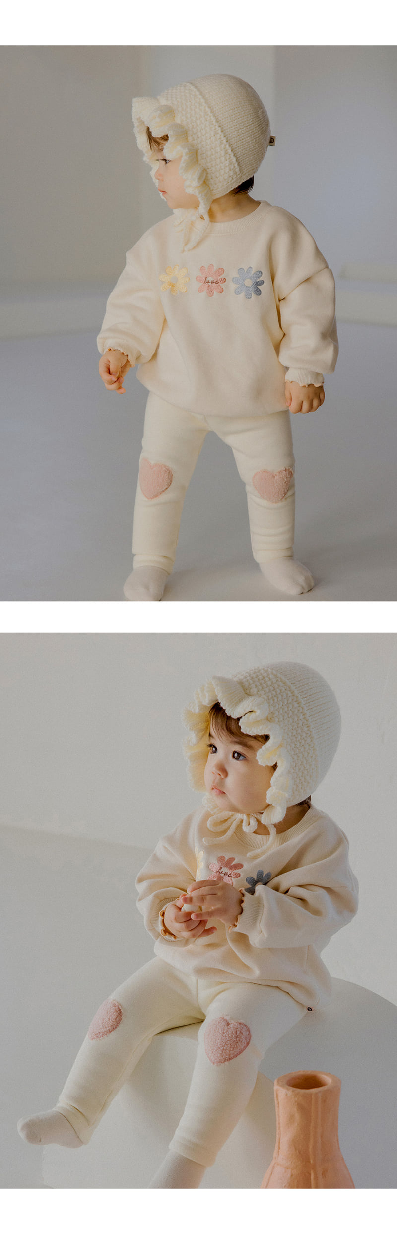 Kids Clara - Korean Baby Fashion - #babyclothing - Amor Brushed Baby Leggings - 5