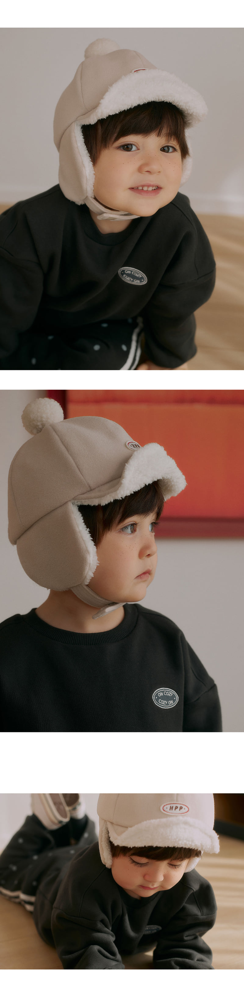 Kids Clara - Korean Baby Fashion - #babyboutiqueclothing - Latte Winter Cap - 4