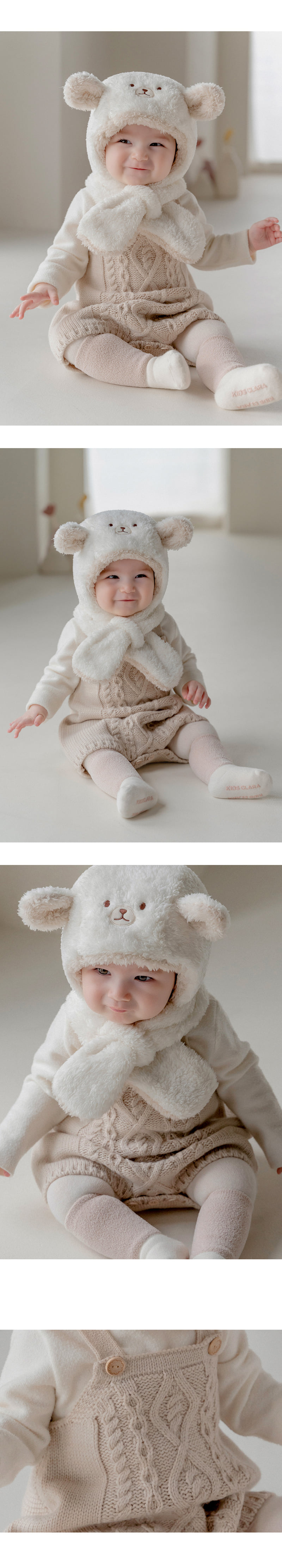 Kids Clara - Korean Baby Fashion - #babyclothing - Erbel Knit Baby Overalls - 2