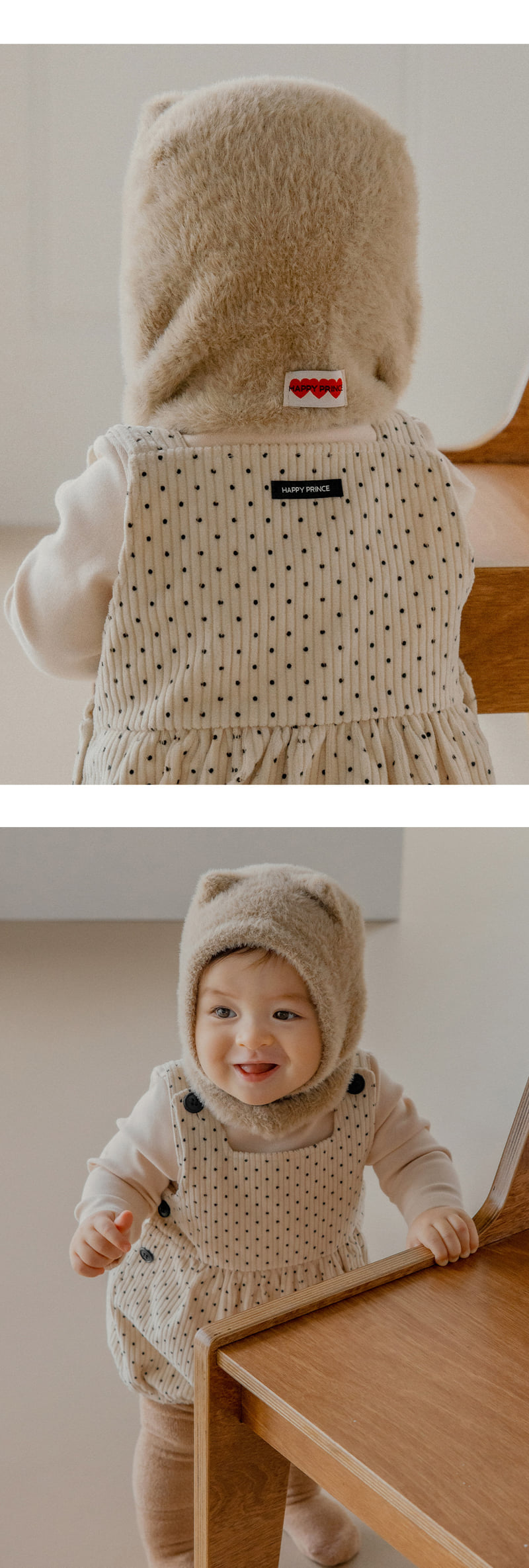 Kids Clara - Korean Baby Fashion - #babyclothing - Mink Fluffy Knit Baby Balaclava - 5