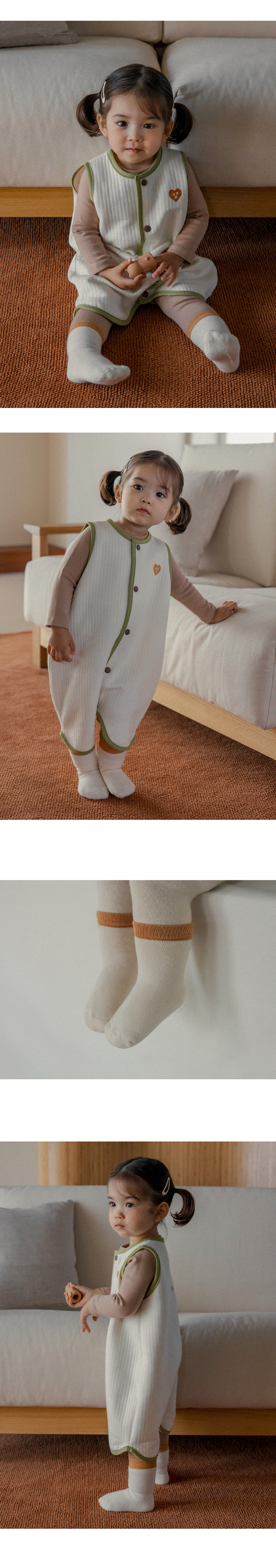 Kids Clara - Korean Baby Fashion - #babyfashion - Plain Winter Socks 3 Color Set (set of 5) - 2