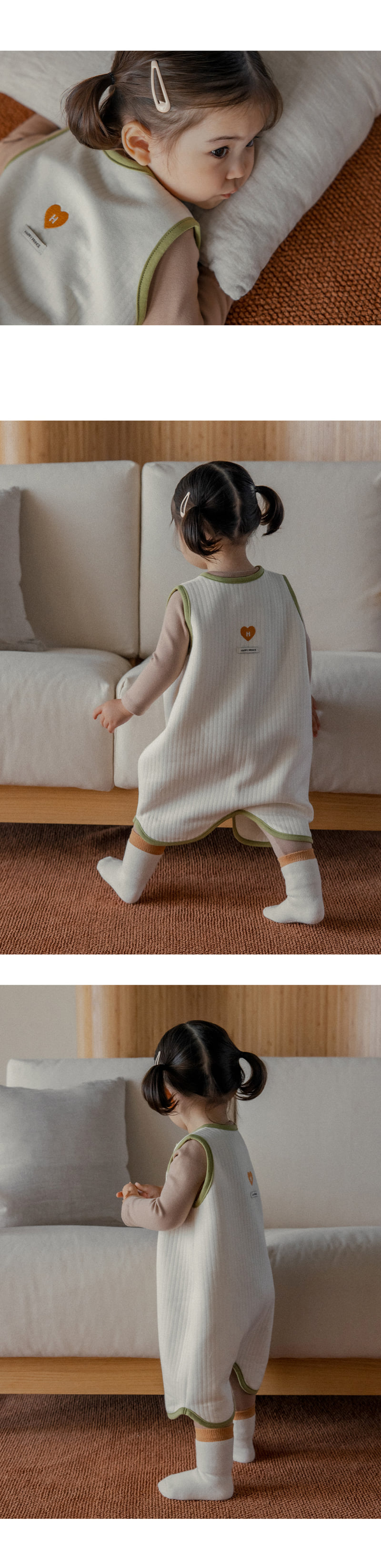 Kids Clara - Korean Baby Fashion - #babyfashion - Line Dream Bamboo Baby Sleeping Vest - 6