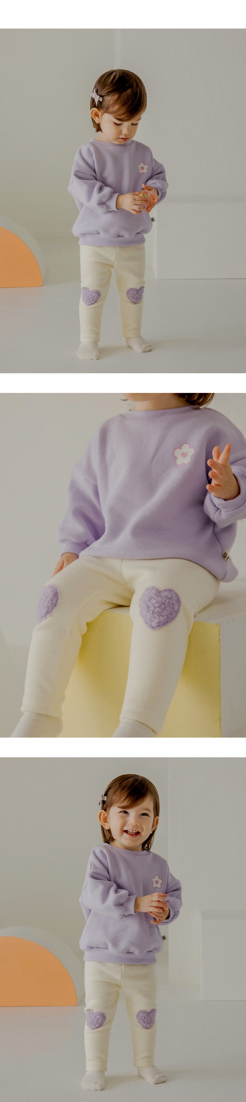 Kids Clara - Korean Baby Fashion - #babyfashion - Amor Brushed Baby Leggings - 6