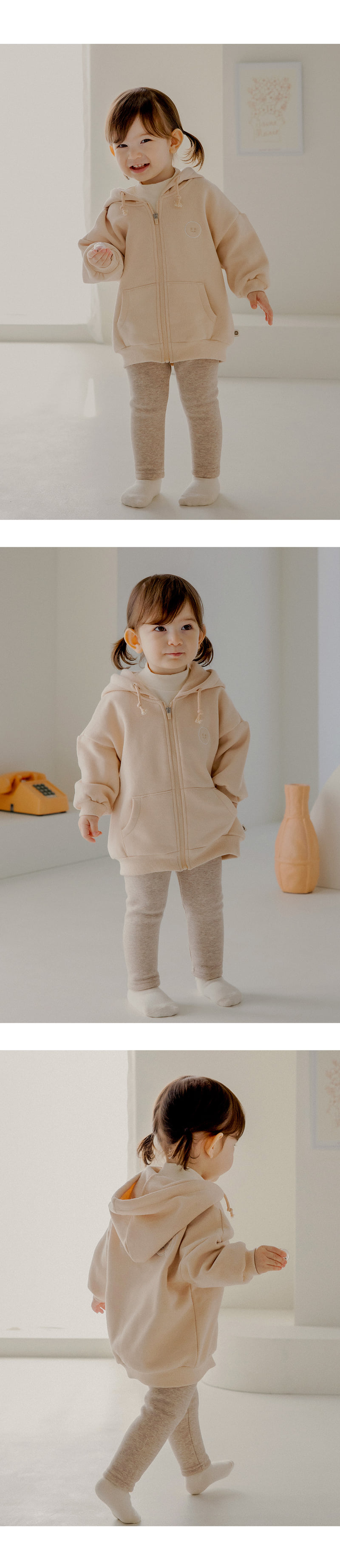 Kids Clara - Korean Baby Fashion - #babyfashion - New Happo Brushed Baby Leggings - 5
