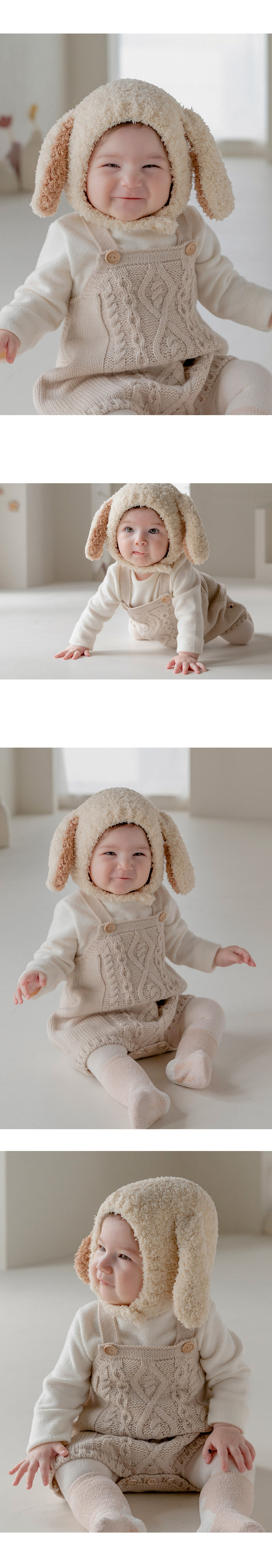 Kids Clara - Korean Baby Fashion - #babyfashion - Erbel Knit Baby Overalls - 3