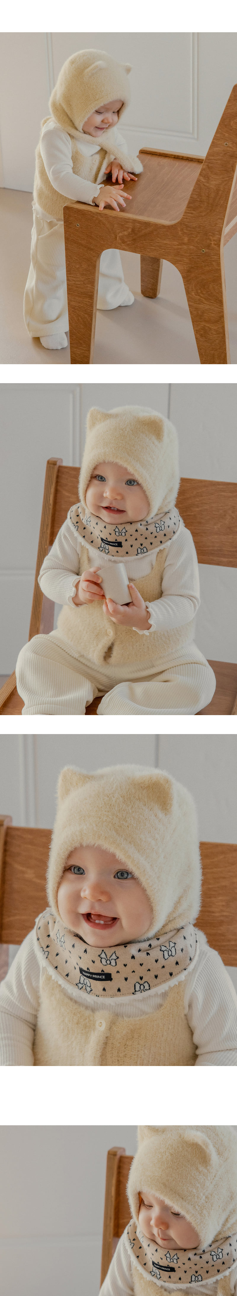 Kids Clara - Korean Baby Fashion - #babyfashion - Mink Fluffy Knit Baby Balaclava - 6