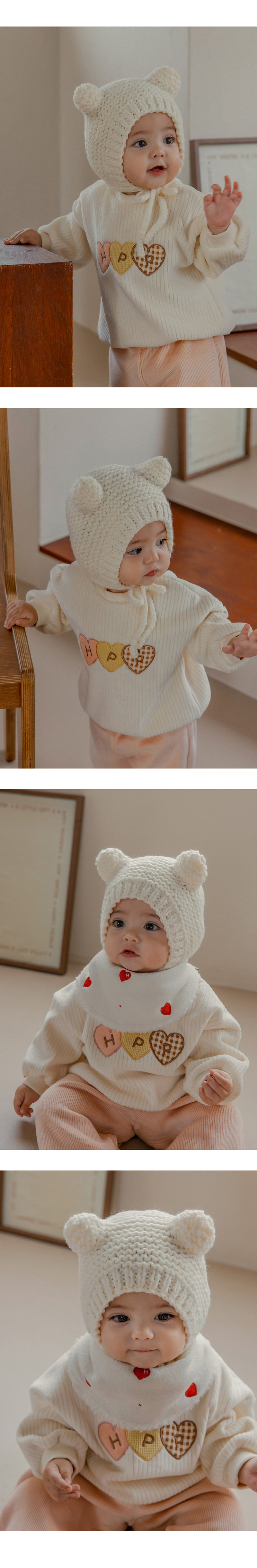 Kids Clara - Korean Baby Fashion - #babyfever - Earth Knit Baby Hat - 2