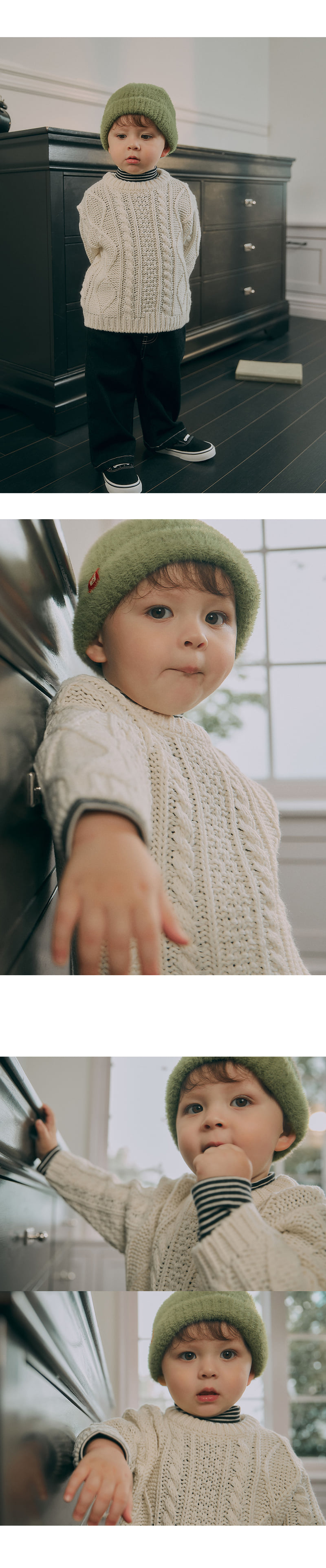 Kids Clara - Korean Baby Fashion - #babyfever - Brahms Baby Knit Sweater - 3