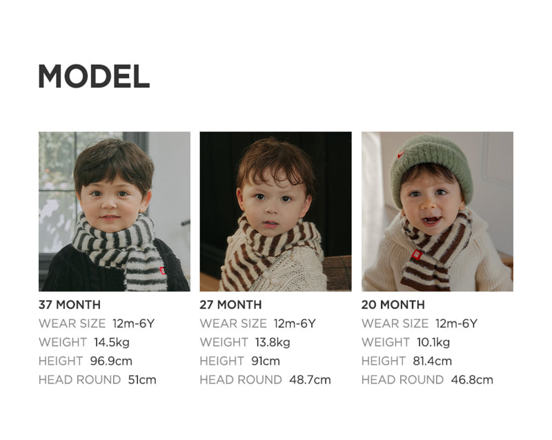 Kids Clara - Korean Baby Fashion - #babyfever - Snug Knit Baby Muffler - 10