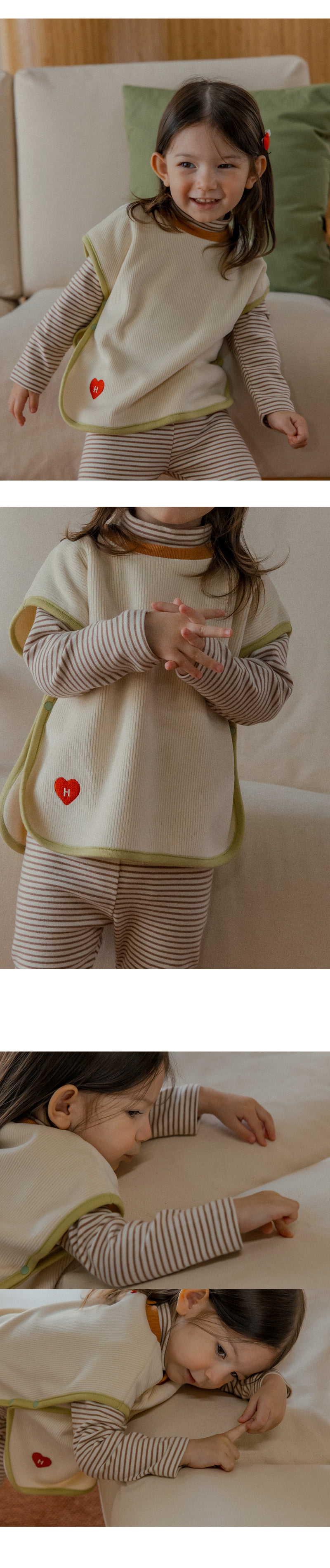 Kids Clara - Korean Baby Fashion - #babygirlfashion - Flynn Mock Neck Tee - 5