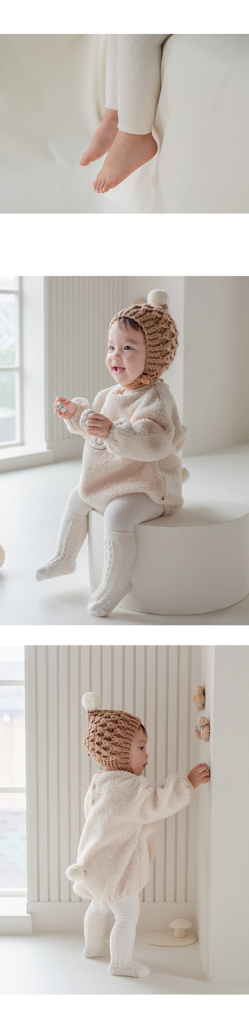 Kids Clara - Korean Baby Fashion - #babygirlfashion - Shael Winter Baby Leggings (set of 5) - 3