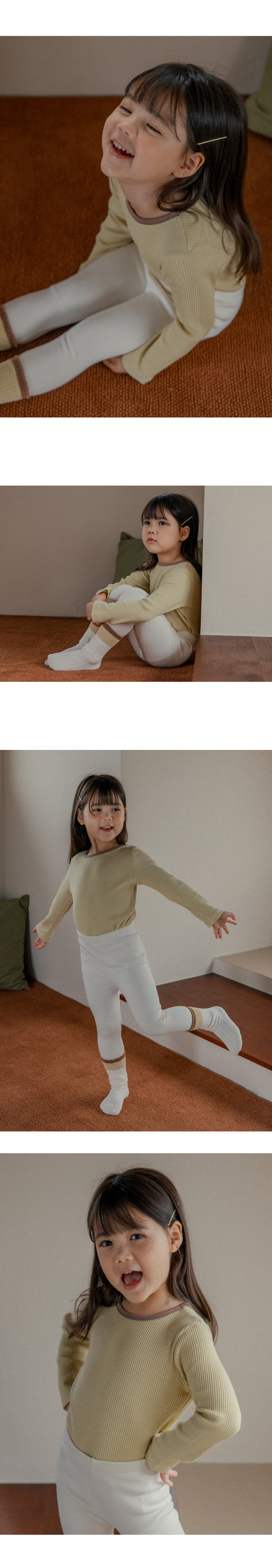 Kids Clara - Korean Baby Fashion - #babygirlfashion - Plein Ribbed Easywear - 9