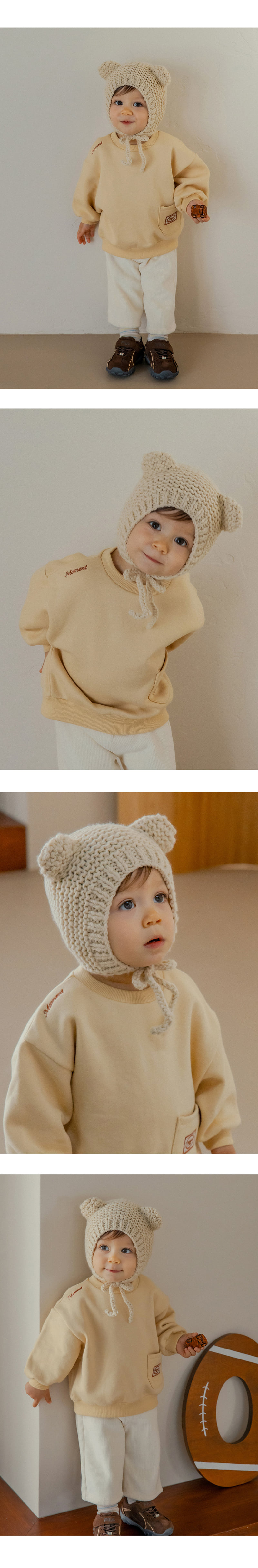 Kids Clara - Korean Baby Fashion - #babygirlfashion - Earth Knit Baby Hat - 3