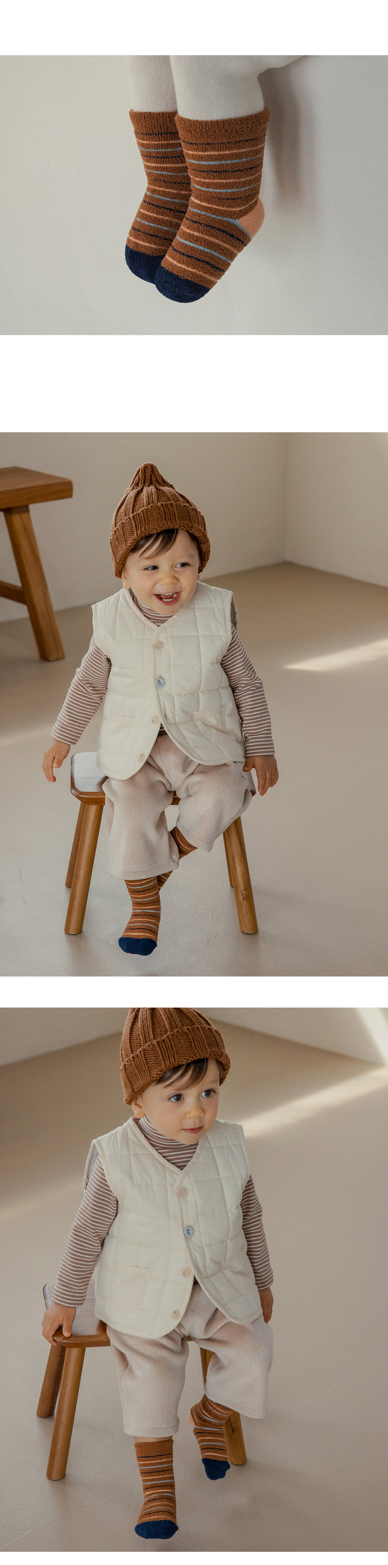 Kids Clara - Korean Baby Fashion - #babyfever - Claude Winter Socks (set of 5) - 4