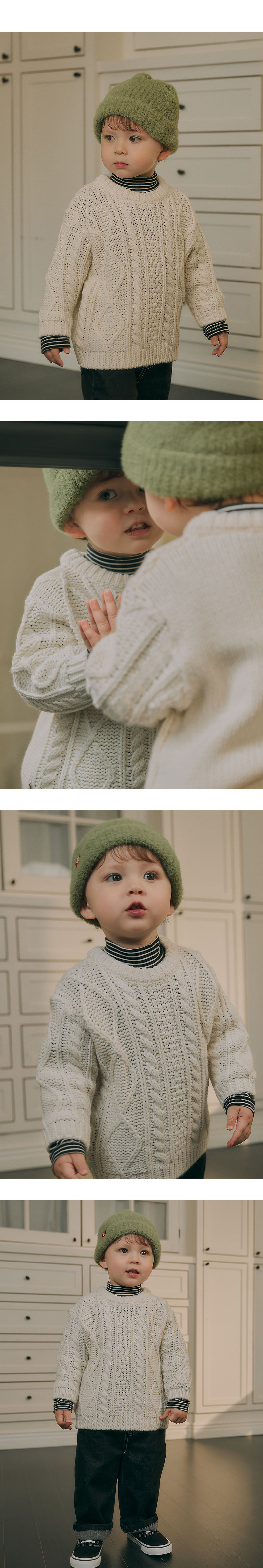 Kids Clara - Korean Baby Fashion - #babyfever - Brahms Baby Knit Sweater - 4