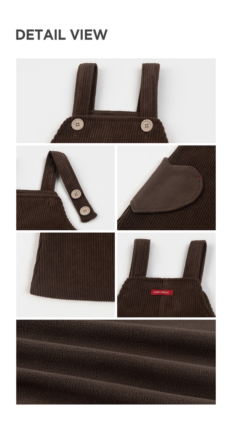 Kids Clara - Korean Baby Fashion - #babygirlfashion - Nev Fleece Corduroy Baby One-piece - 5