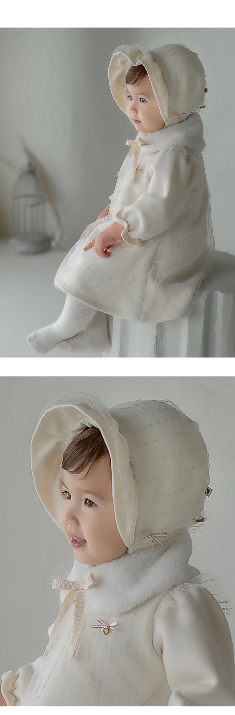 Kids Clara - Korean Baby Fashion - #babygirlfashion - Darling Baby Bonnet - 3
