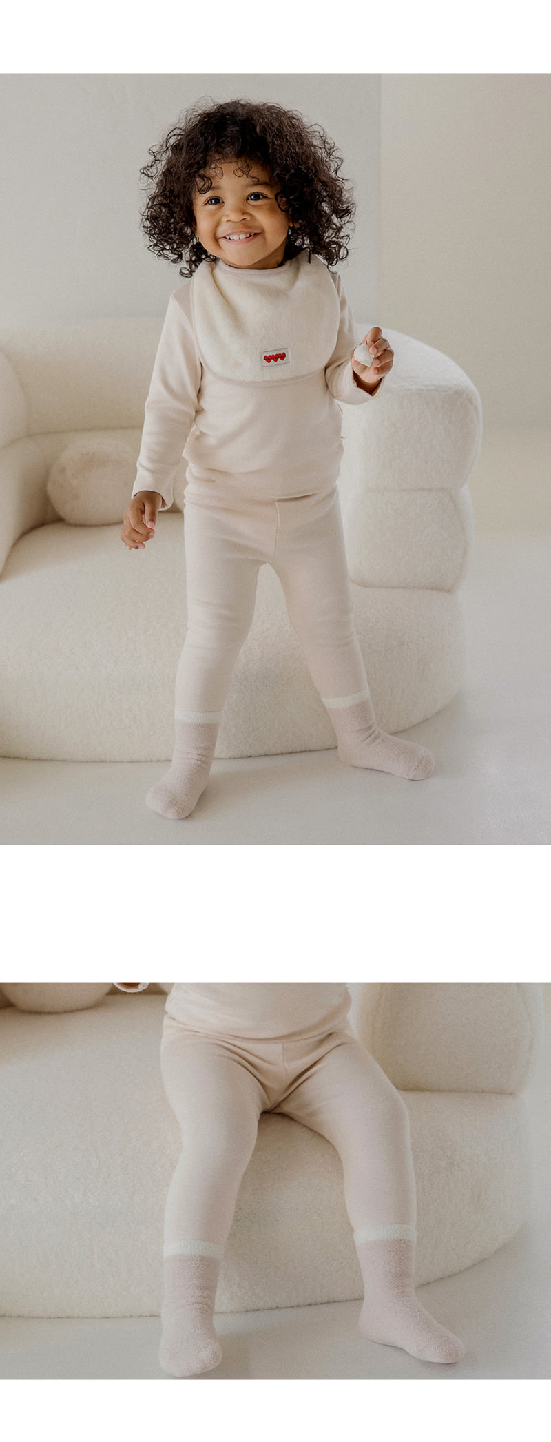 Kids Clara - Korean Baby Fashion - #babylifestyle - Pure Basic Modal Freece Leggings - 8
