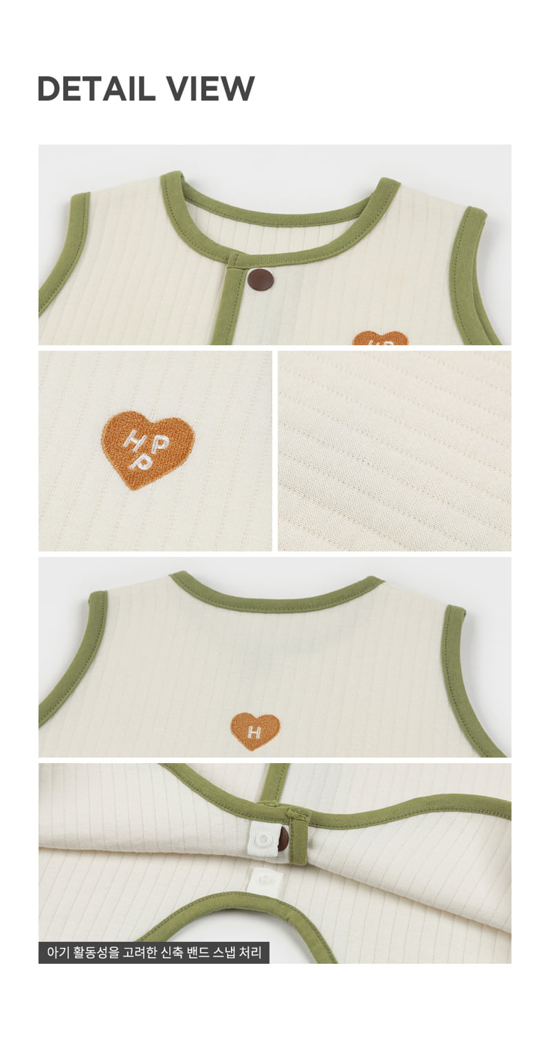 Kids Clara - Korean Baby Fashion - #babylifestyle - Line Dream Bamboo Baby Sleeping Vest - 9