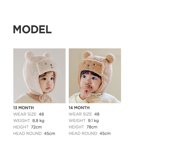 Kids Clara - Korean Baby Fashion - #babylifestyle - Bonnie Winter Baby Hat - 9