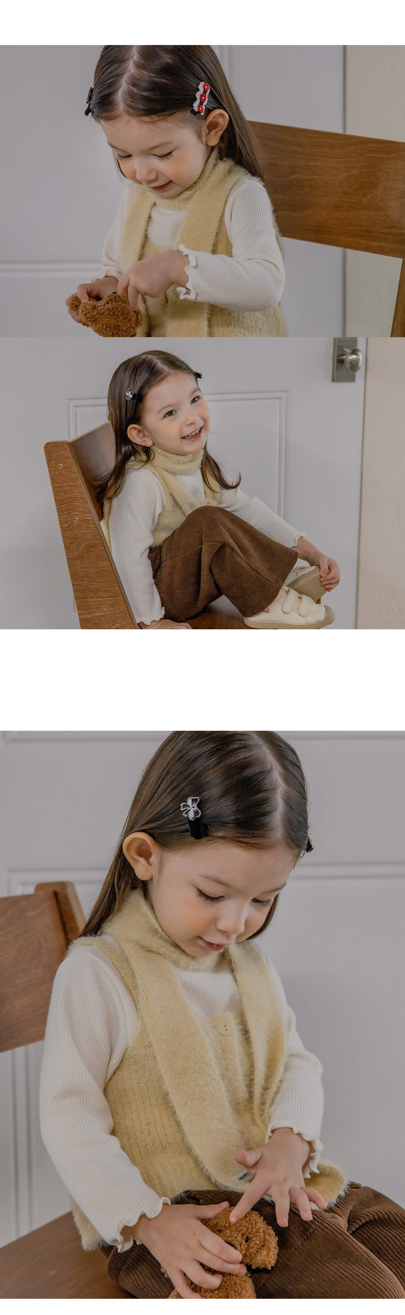Kids Clara - Korean Baby Fashion - #babylifestyle - Kina Baby Hairpin Set (set of 5) - 3