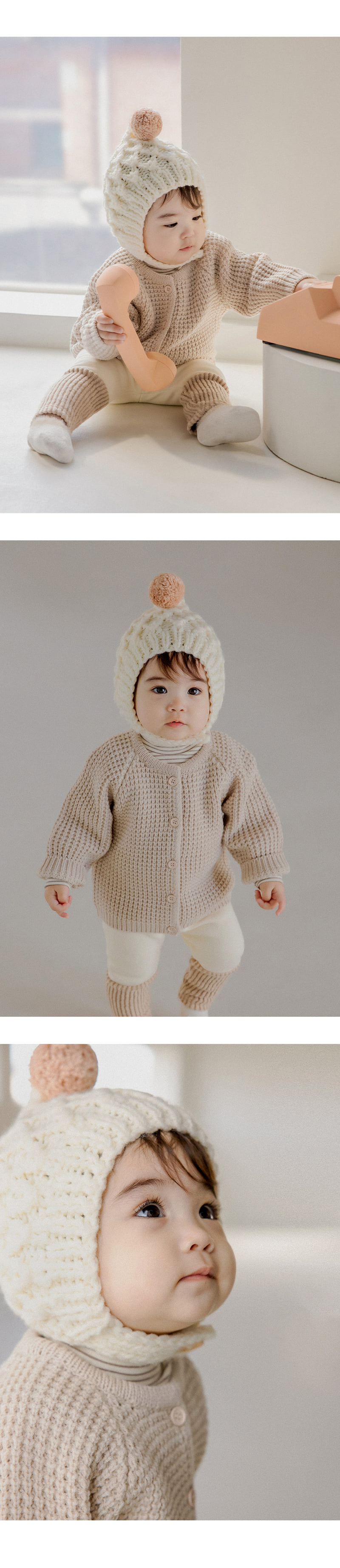 Kids Clara - Korean Baby Fashion - #babylifestyle - New Connie Elf Pom Pom Knit Baby Hat - 4
