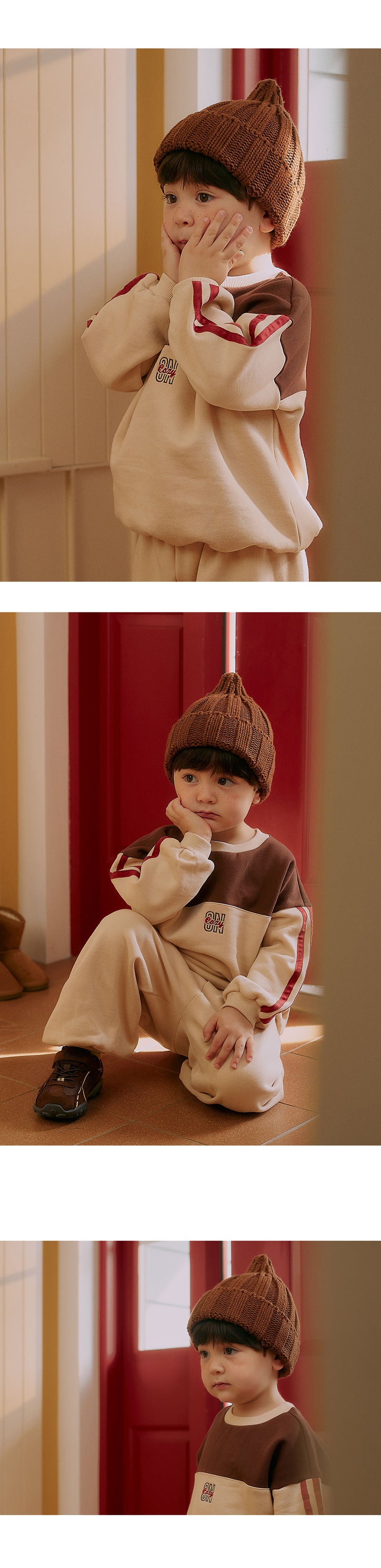 Kids Clara - Korean Baby Fashion - #babyoninstagram - Sand Knit Baby Beanie - 3