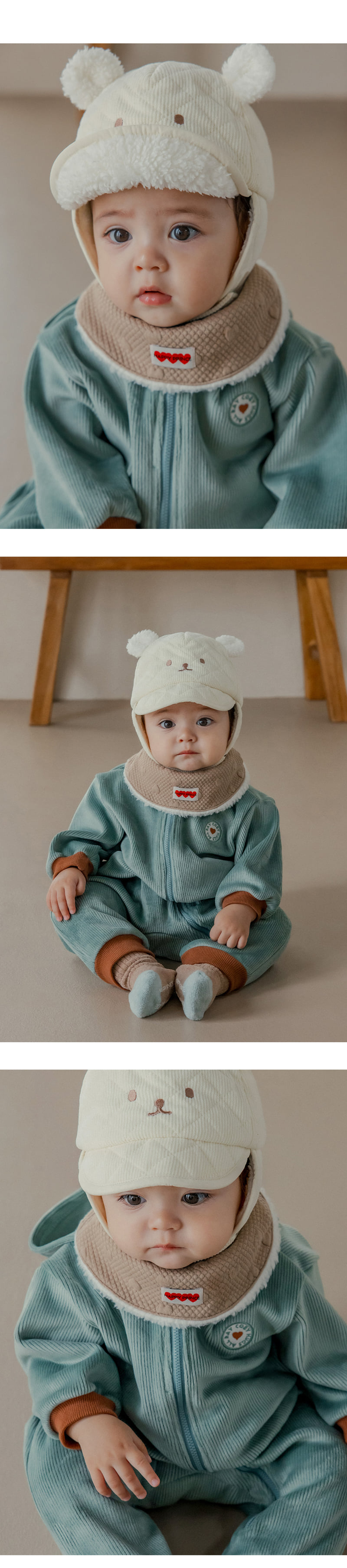 Kids Clara - Korean Baby Fashion - #babylifestyle - Neve Snow Baby Banana Bib (set of 5) - 4