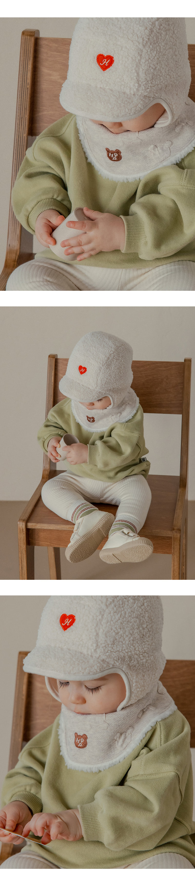 Kids Clara - Korean Baby Fashion - #babyoninstagram - Arty Snow Baby Banana Bib (set of 5) - 2