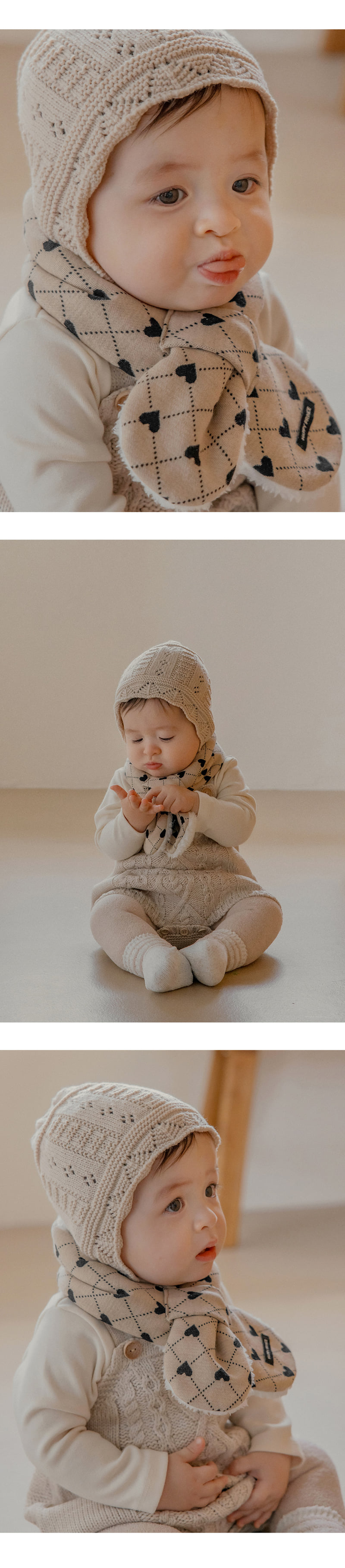 Kids Clara - Korean Baby Fashion - #babyoninstagram - Ella Snow Baby Neck Warmer - 2