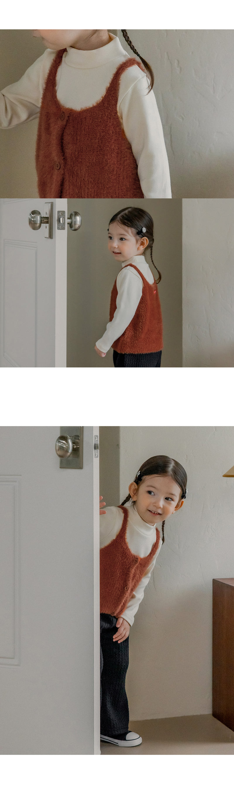 Kids Clara - Korean Baby Fashion - #babyoninstagram - Mielo Knit Baby Bustier Set - 3