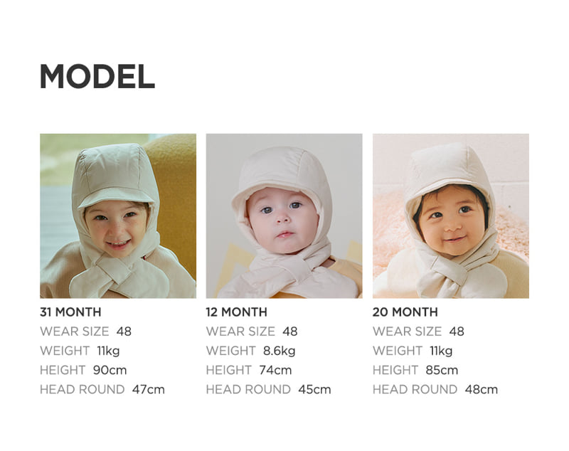 Kids Clara - Korean Baby Fashion - #babyootd - Rine Padded Baby Balaclava - 10