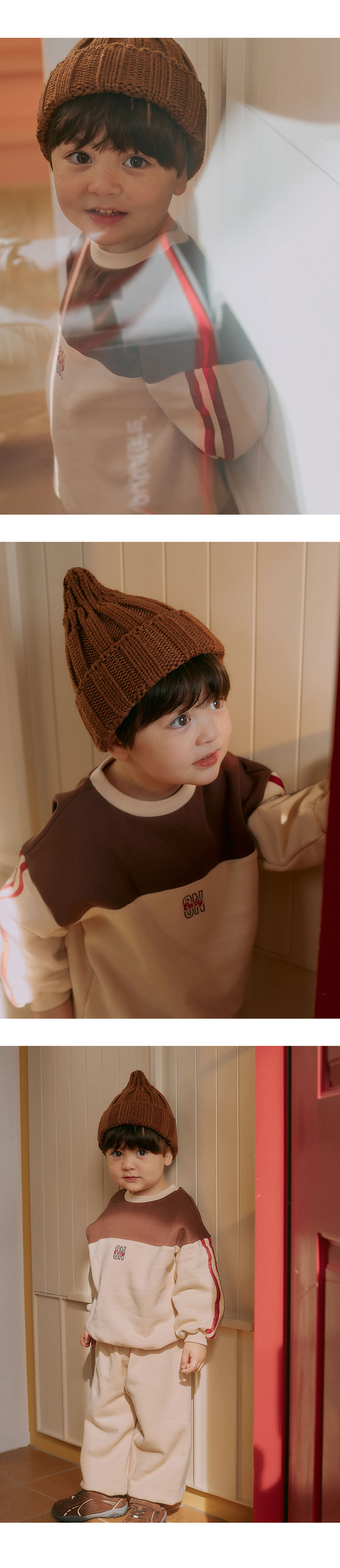 Kids Clara - Korean Baby Fashion - #babyoninstagram - Sand Knit Baby Beanie - 4