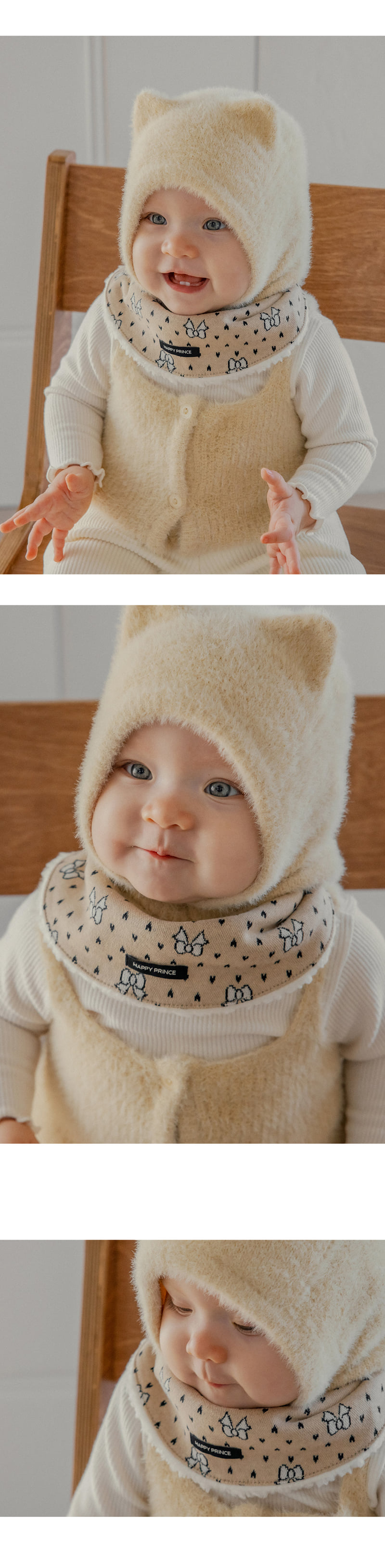 Kids Clara - Korean Baby Fashion - #babyootd - Selly Snow Baby Banana Bib (set of 5) - 2