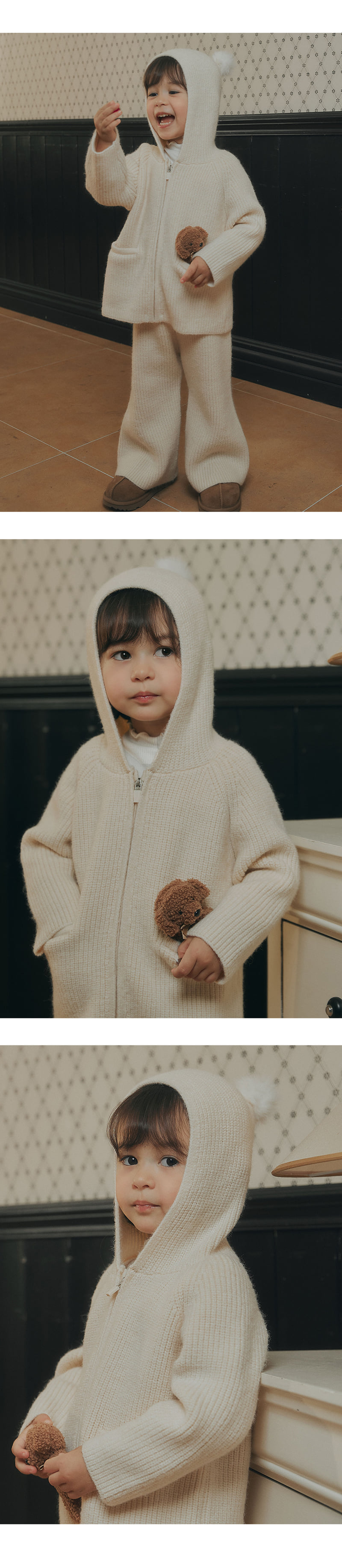 Kids Clara - Korean Baby Fashion - #babyootd - Momong Knit Baby Setup - 2