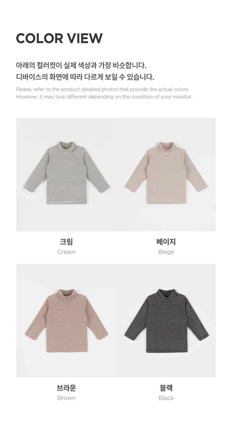 Kids Clara - Korean Baby Fashion - #babyoutfit - Flynn Mock Neck Tee - 10