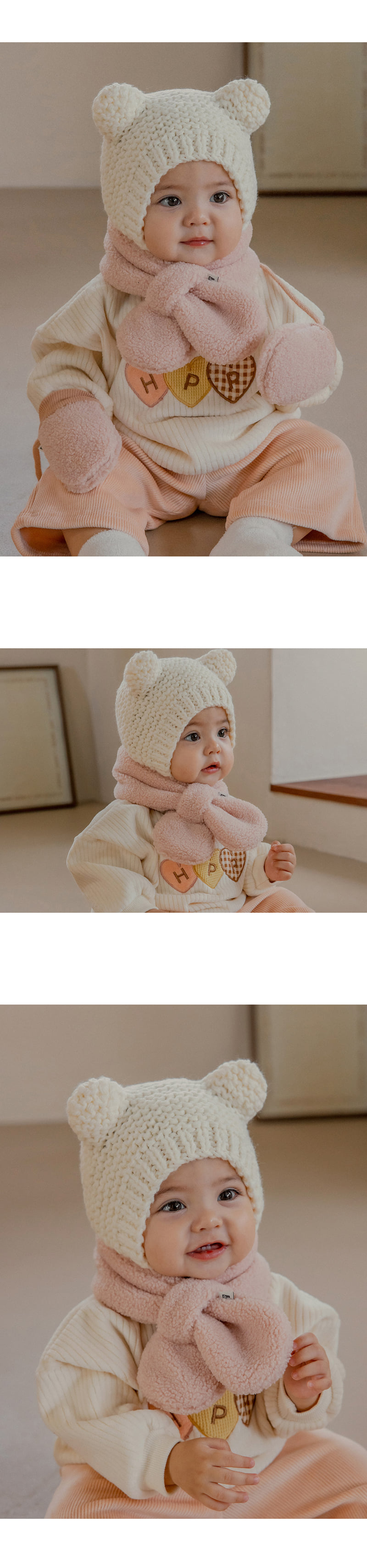 Kids Clara - Korean Baby Fashion - #babyoutfit - Aubrey Snow Baby Neckie - 3