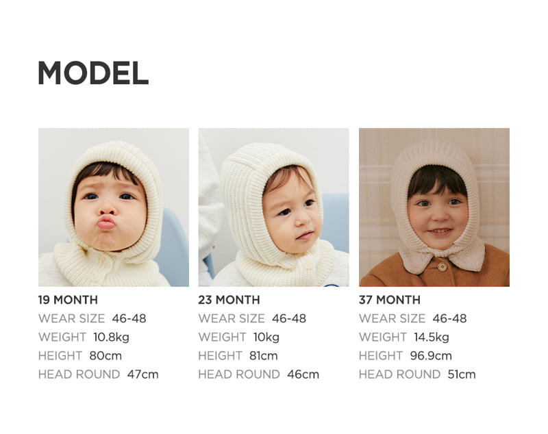 Kids Clara - Korean Baby Fashion - #babyoutfit - Bahan Baby Balaclava - 10